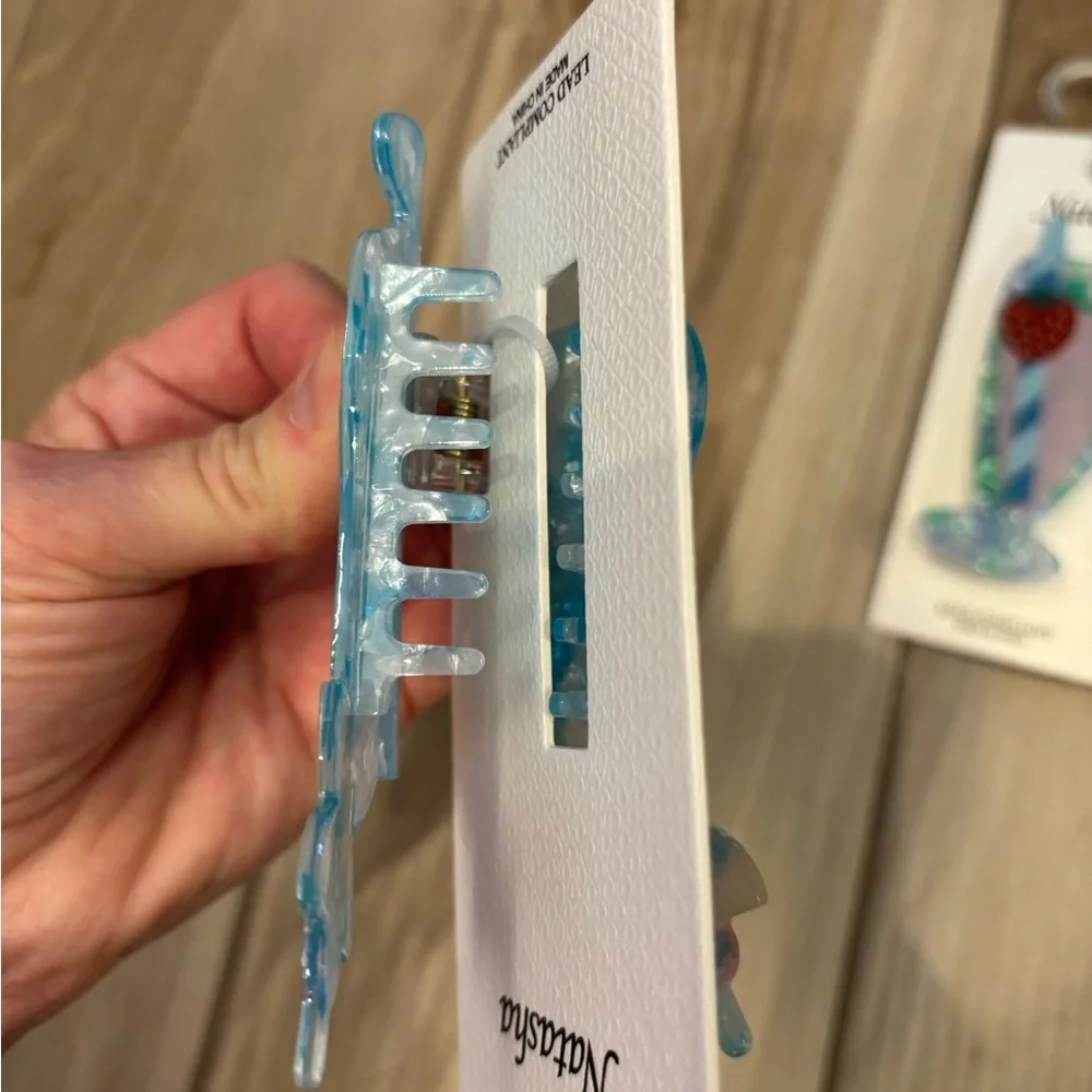 NWT Natasha Cocktail / Milkshake Hair Clips - set of two